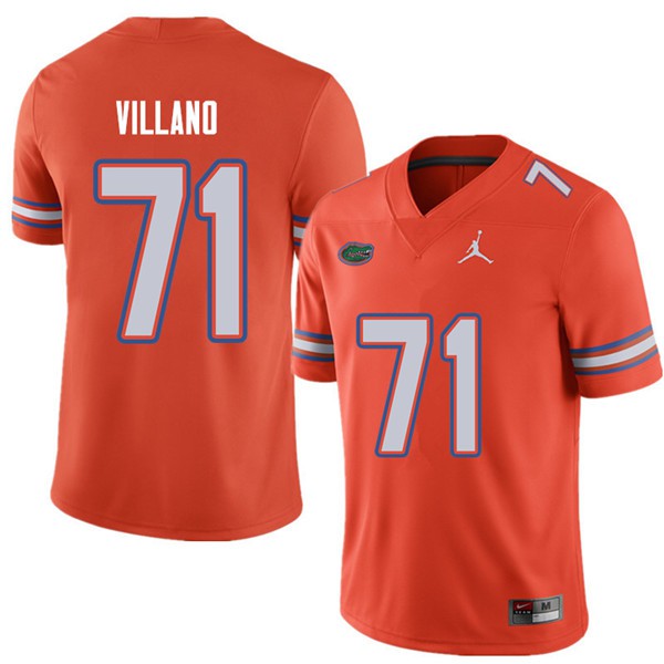 Jordan Brand Men #71 Nick Villano Florida Gators College Football Jerseys Orange